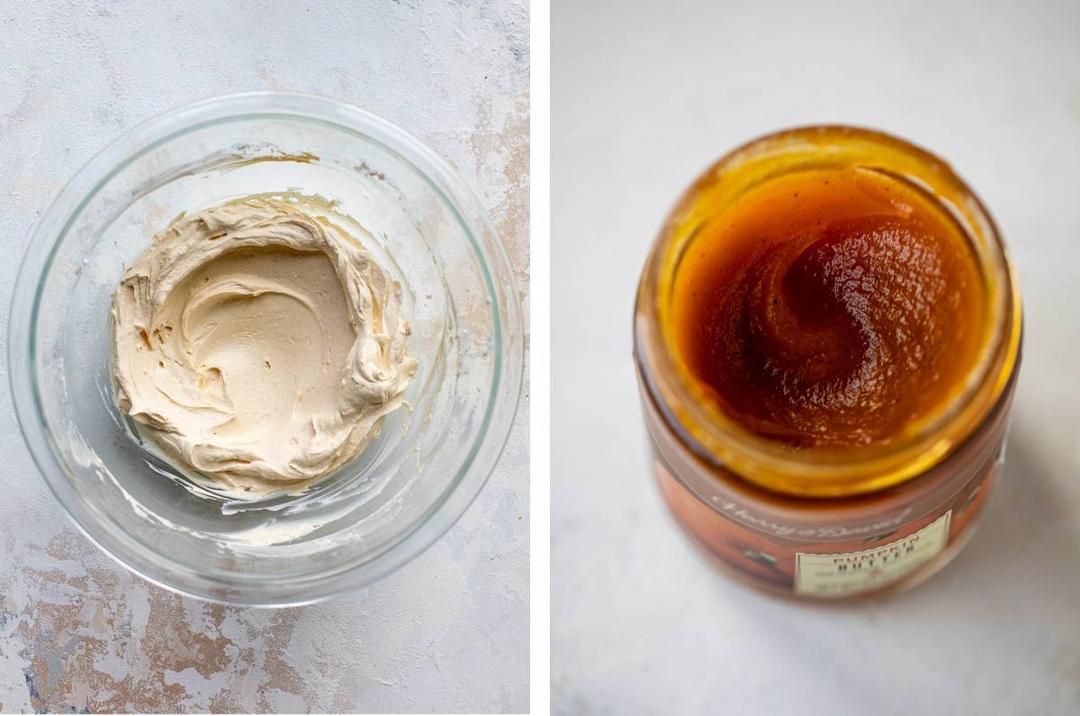 pumpkin butter and pumpkin whipped cream