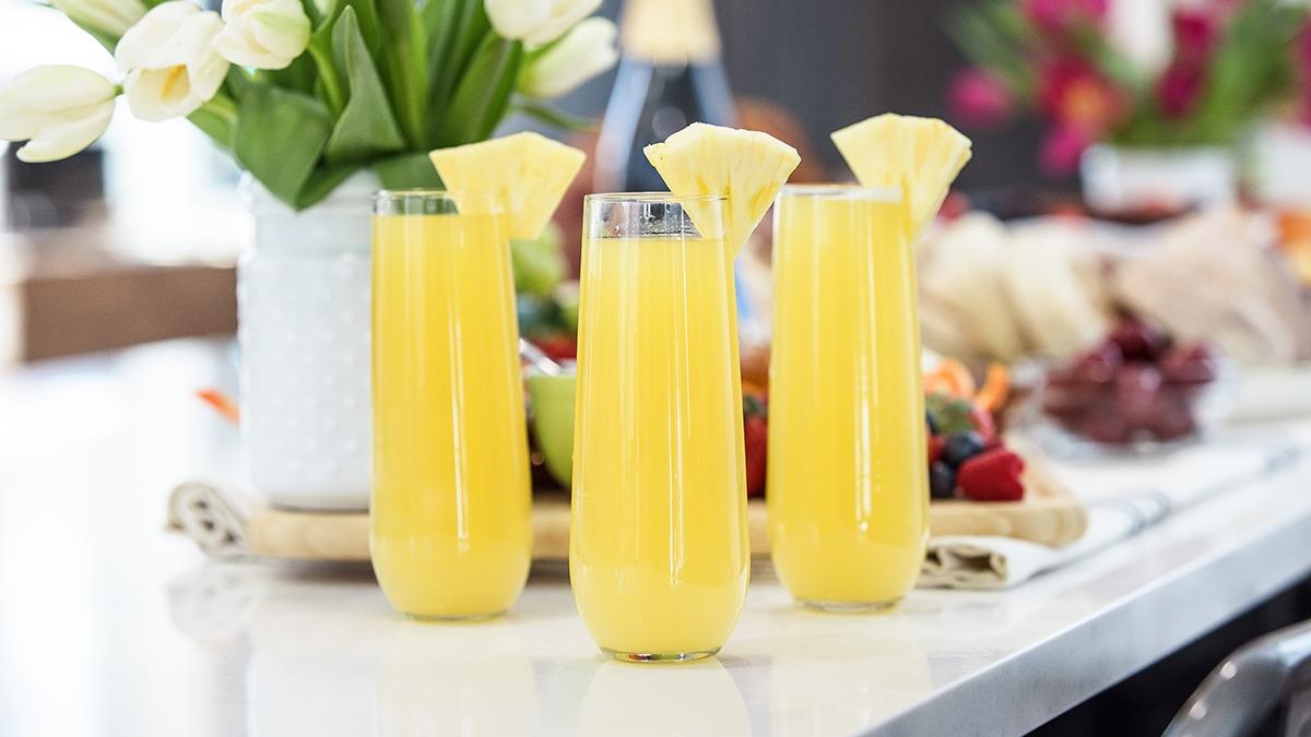 easter meal mimosas