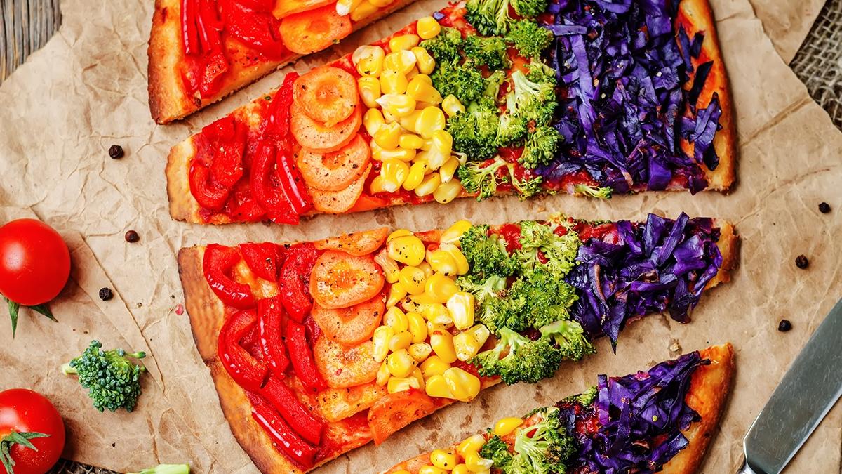 Article Cards Featured Image rainbow vegan pizza