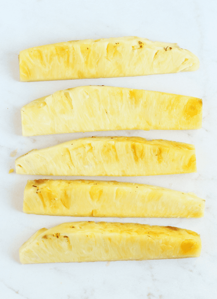 Pineapple into Long Slices