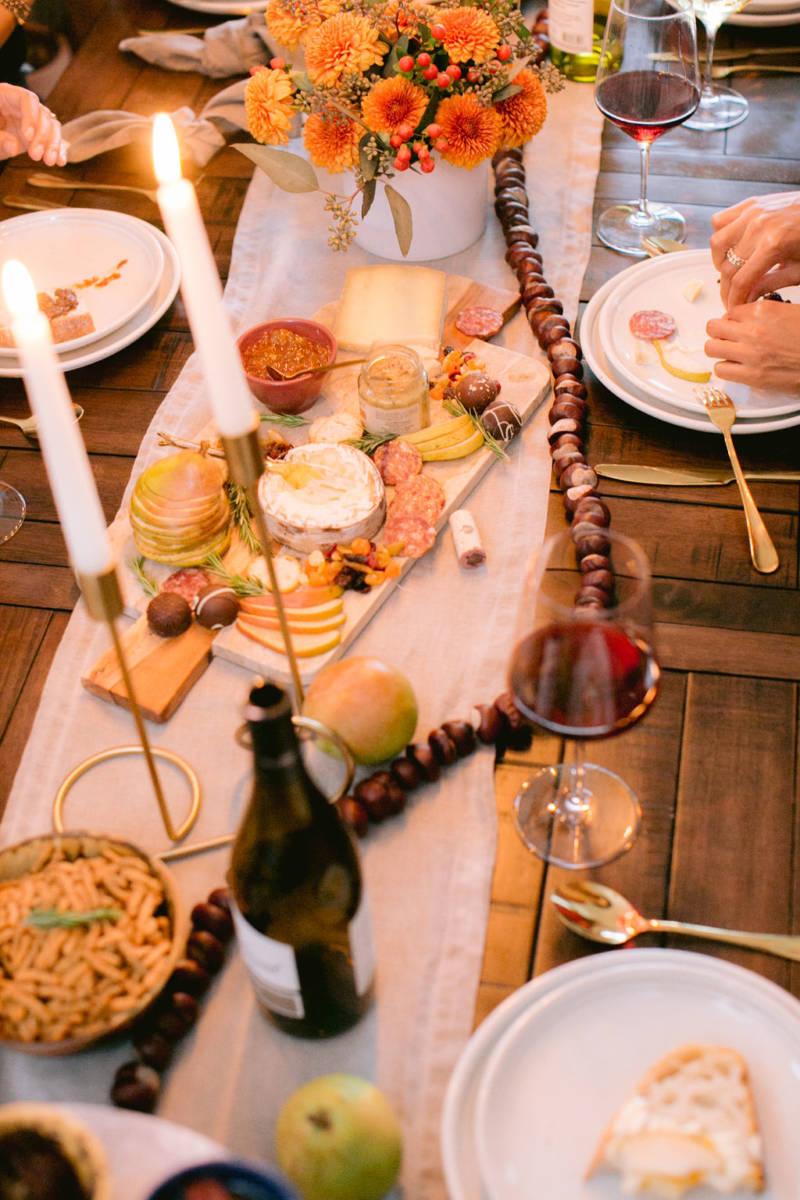 table set for a small gathering